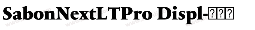 SabonNextLTPro Displ字体转换 SabonNextLTPro Displ字体转换
